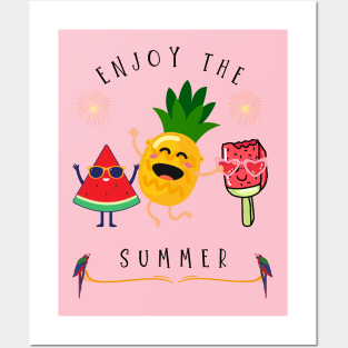 ENJOY THE SUMMER Posters and Art